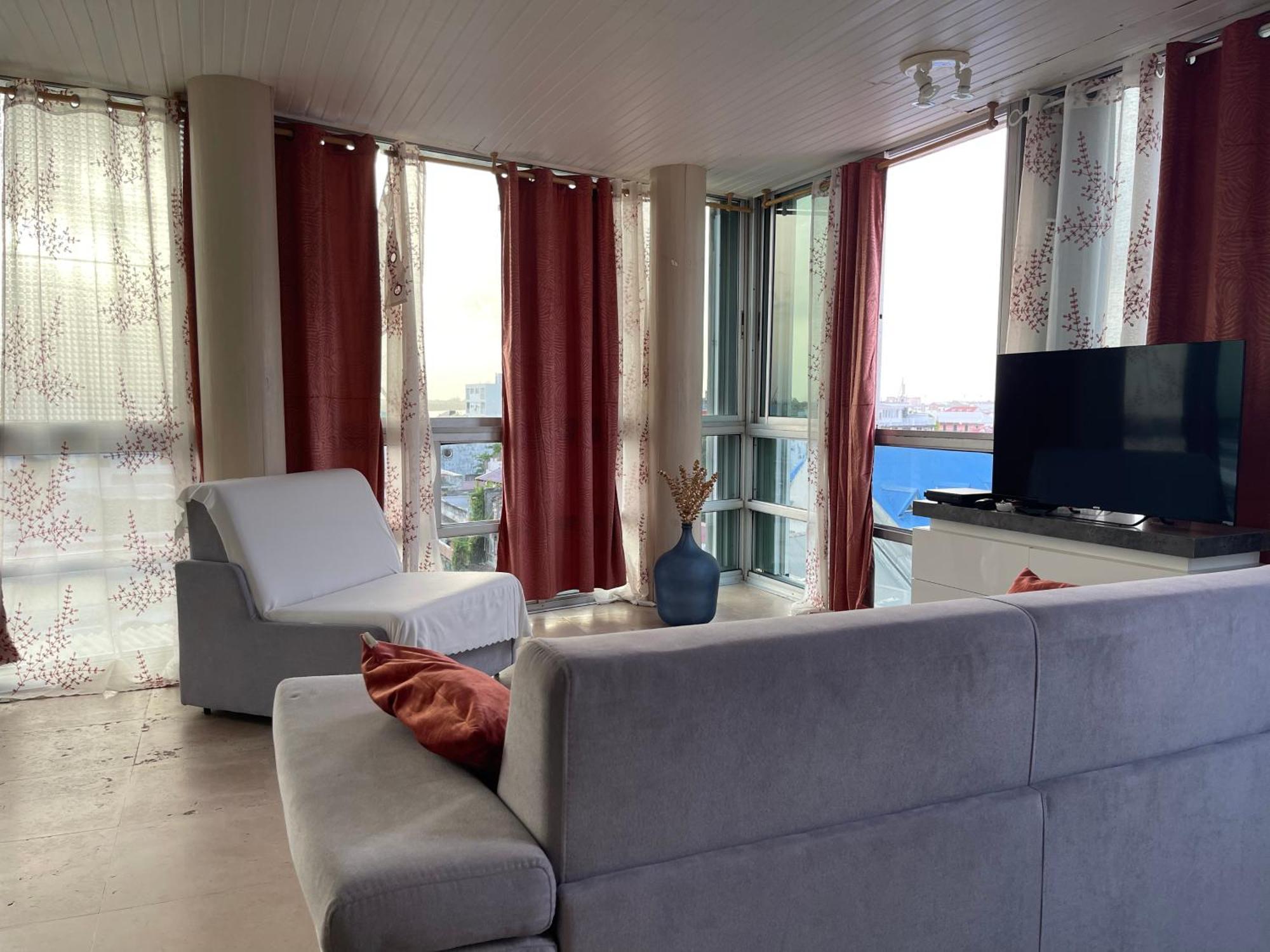 Апартаменты Penthouse Seaside 10 Min Port, Croisiere Et Aeroport Пуэнт-а-Питр Экстерьер фото