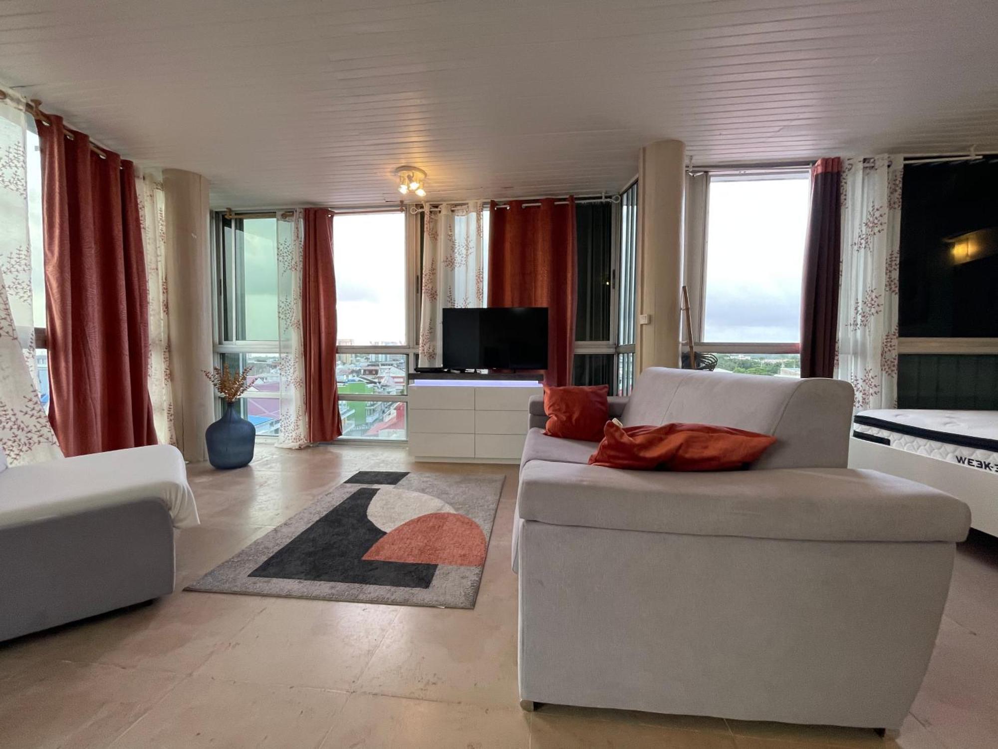 Апартаменты Penthouse Seaside 10 Min Port, Croisiere Et Aeroport Пуэнт-а-Питр Экстерьер фото