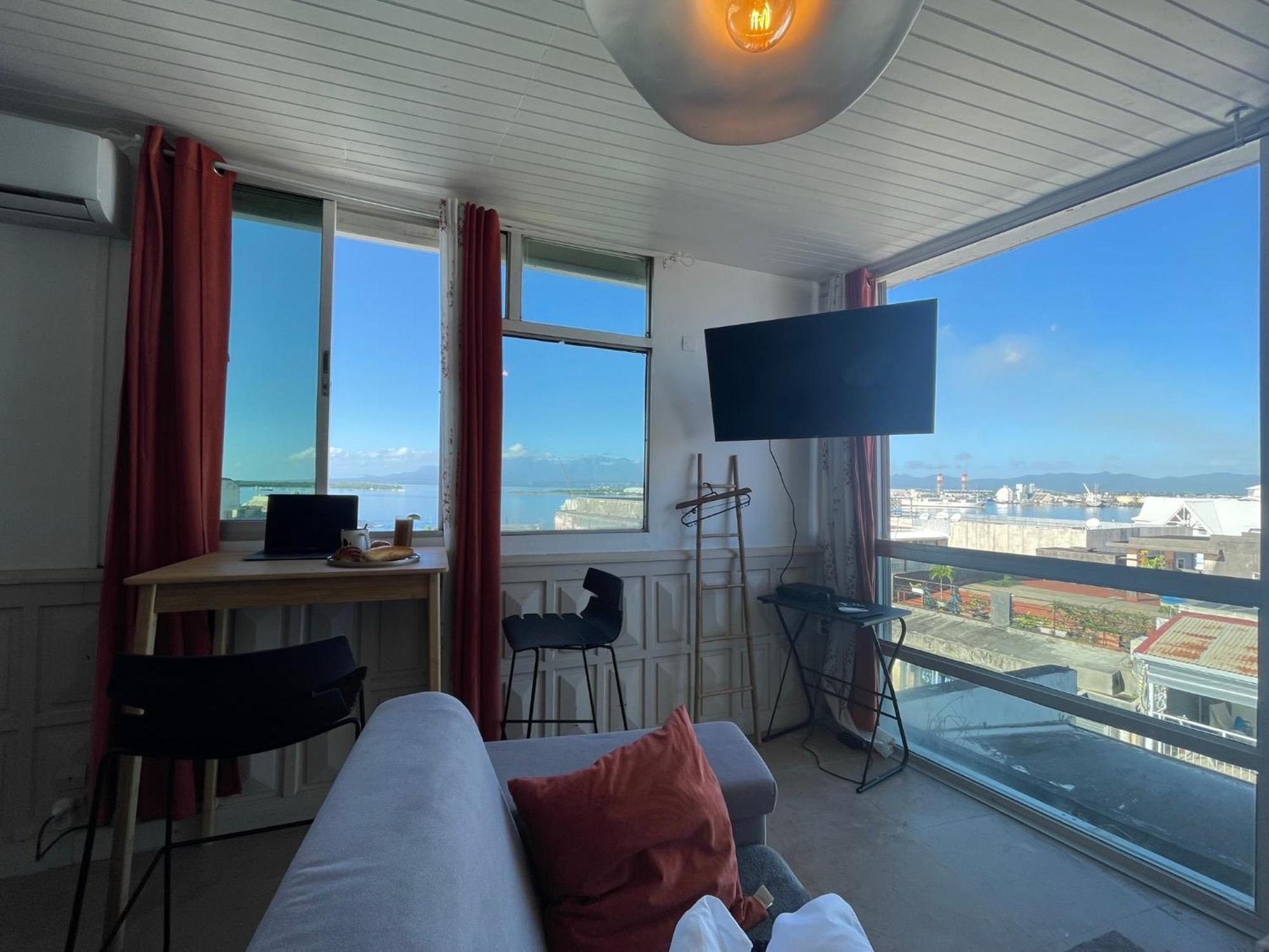 Апартаменты Penthouse Seaside 10 Min Port, Croisiere Et Aeroport Пуэнт-а-Питр Экстерьер фото